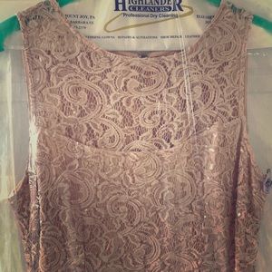 Blush full length dress